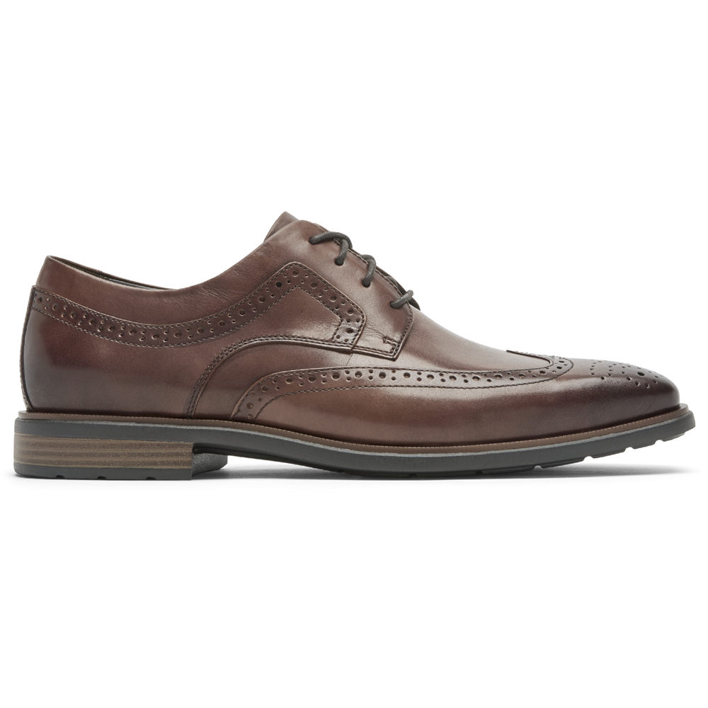 Rockport Mens Dres Sports Business 2 Wingtip - Dress Shoes Brown - TDM921073